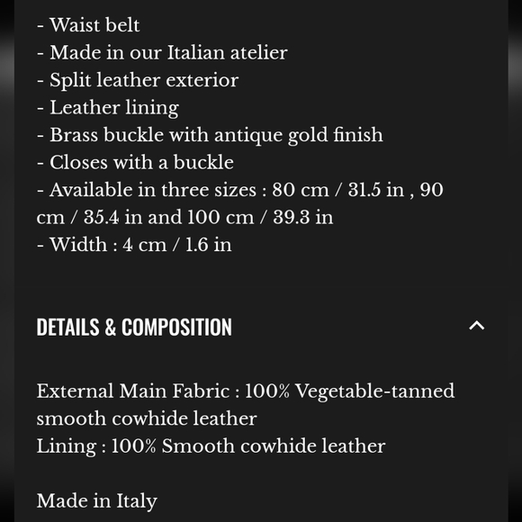 Sezane Gaia Belt SZ 80 - Picture 5 of 5